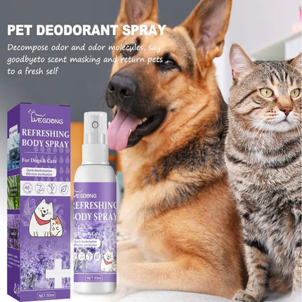 Spray Déodorant & Rafraîchissant pour Chiens et Chats – Élimine les Mauvaises Odeurs