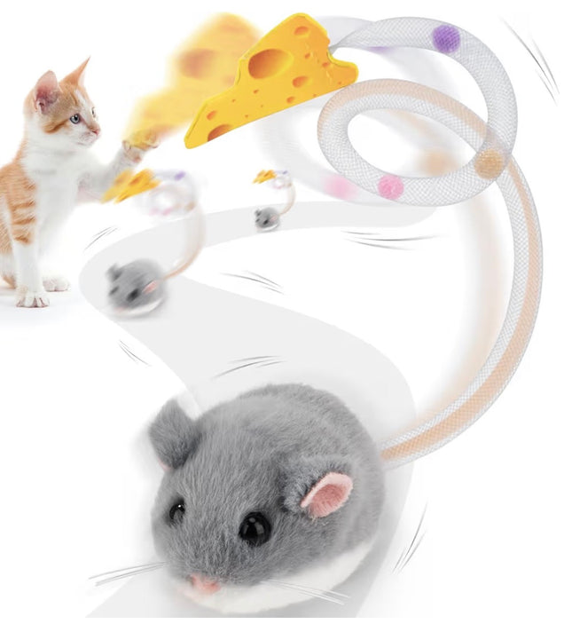 Jouet Interactif Intelligent pour Chat – Souris Électrique Rechargeable avec Catnip & Mouvement Réaliste