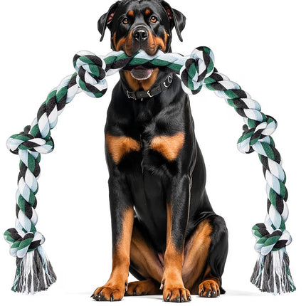 Corde à Mâcher pour Chien – Jouet Résistant en Coton Naturel 66 cm