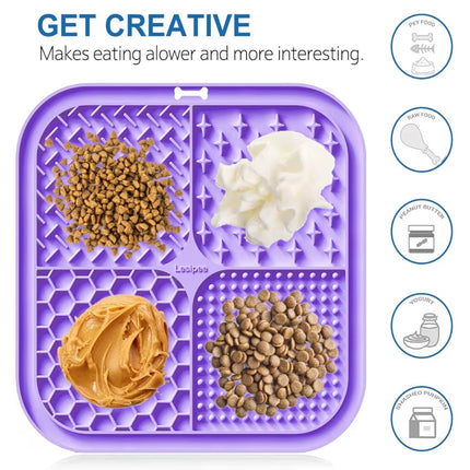 Tapis de léchage apaisant pour chiens & chats – Anti-stress, alimentation lente