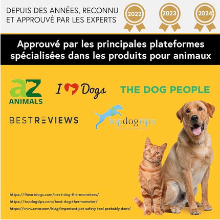 Thermomètre Chien & Chat iProven – Embout Flexible Ultra-Confort, Résultats Rapides