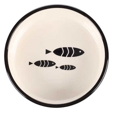 Gamelle Antidérapante en Céramique pour Chat – Design Poisson