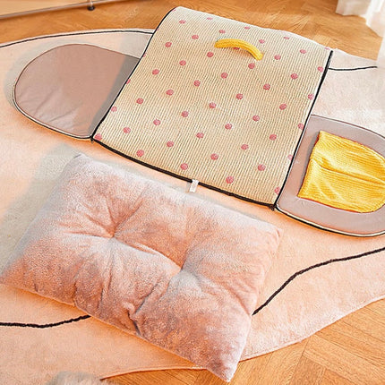 Maison Cocoon Chaude et Pliable pour Chat et Petit Chien – Couchage d’Hiver Ultra Doux