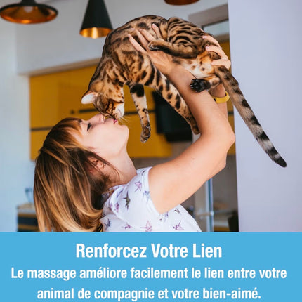 Masseur Électrique Relaxant pour Chien et Chat – Anti-Stress, Double Intensité